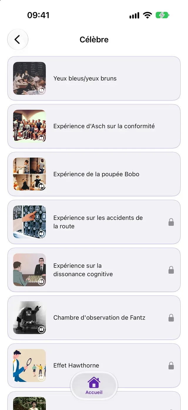 Expériences de vie