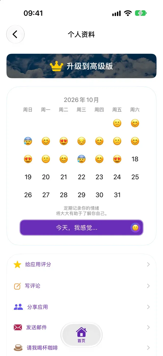 今天，我感觉...