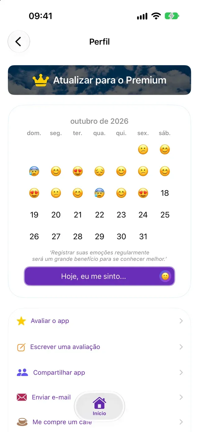 Hoje, eu me sinto...